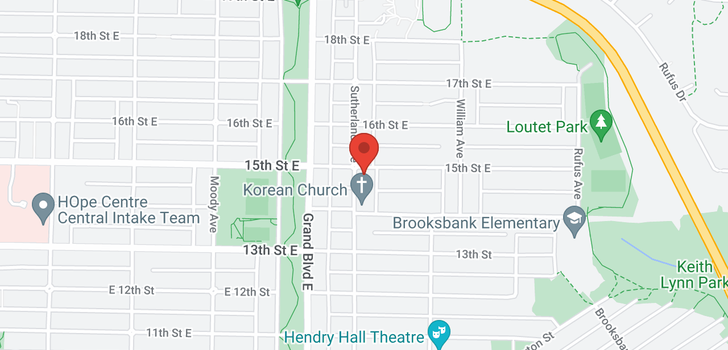 map of 705 150 E 15TH STREET